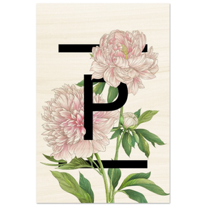 Peony Birch Wood Print