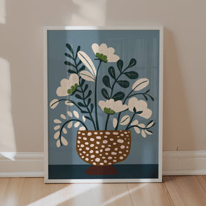 White flowers in a vase