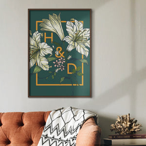 Personalised Lily Botanical Flower Print
