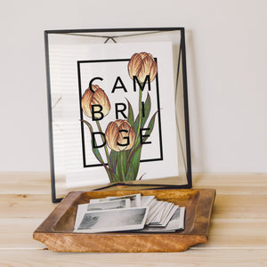 Personalised Tulips Botanical Flower Print